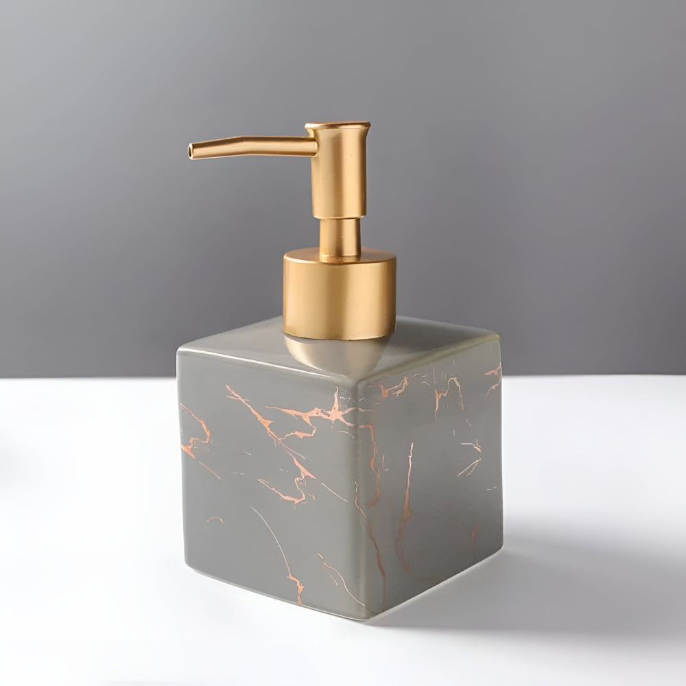 Lunara – Distributeur de Savon en Marbre Élégant et Pratique