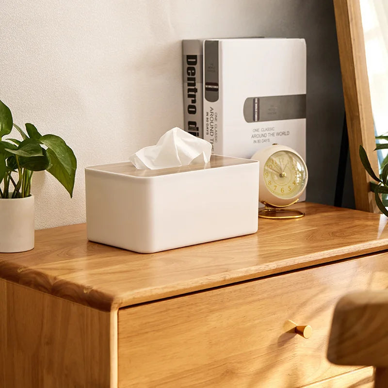 Terra – Boîte à Mouchoirs en Bambou Minimaliste et Élégante