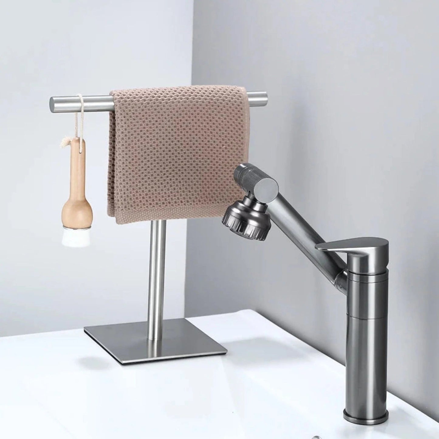 Velora – Porte-Serviettes de Comptoir Luxe pour Salle de Bain Élégante