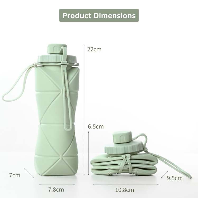 AquaFlex – Bouteille Pliable Ultra-Compact et Anti-Fuite