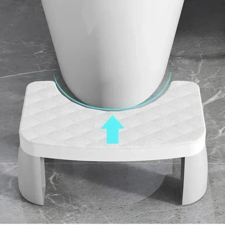 Marchepied de Toilettes Antidérapant Compact en Plastique pour Posture Physiologique Adulte et Enfant