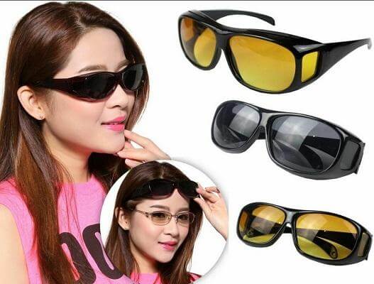 Yellow Lens Anti-Glare Night Driving Glasses for Men and Women