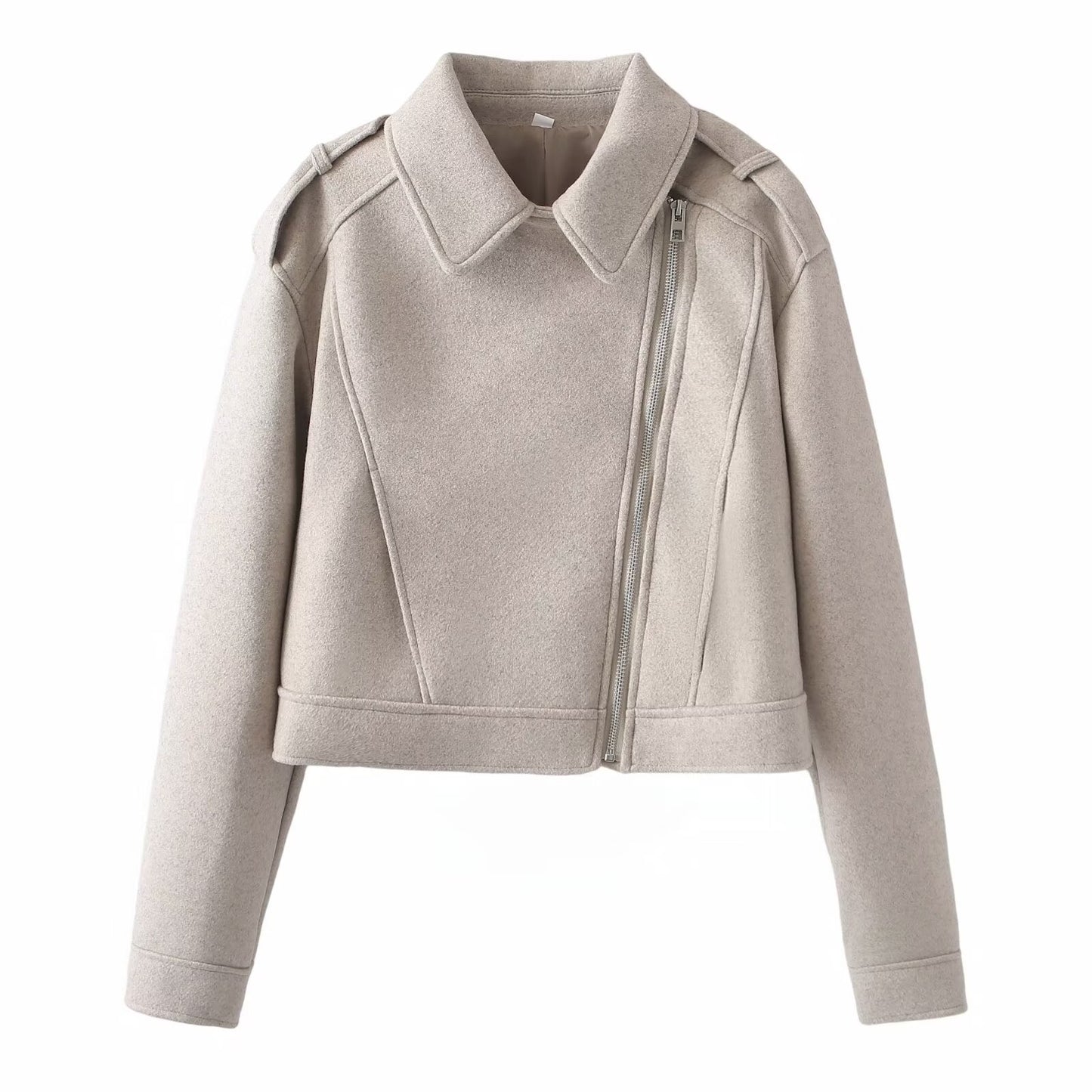 Veste Molletonnée Style Motard pour femmes - Aurelles