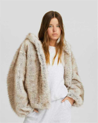 Manteau Chaud en Fausse Fourrure - Aurelles