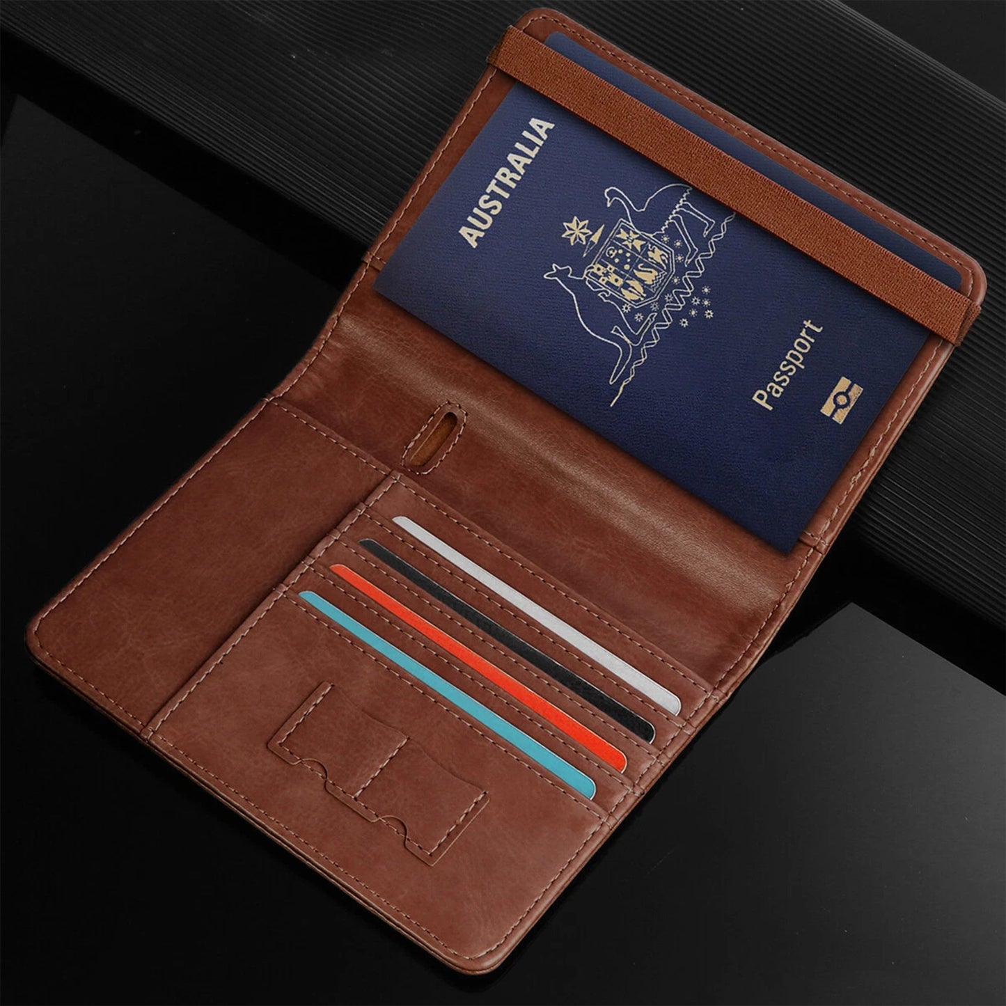 Velora – Portefeuille Passeport de Voyage Compact et Sécurisé