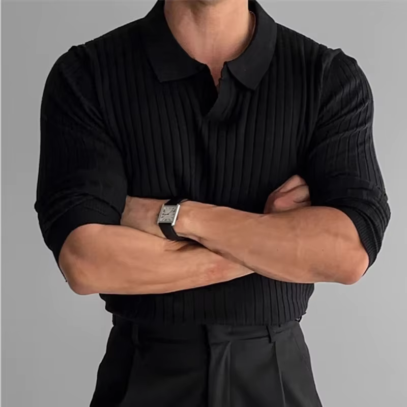 Polo à Côtes Pour Hommes - Aurelles