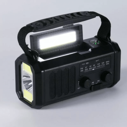 Solara – Radio d’Urgence Multifonctionnelle 10,000mAh avec Énergie Solaire et Dynamique