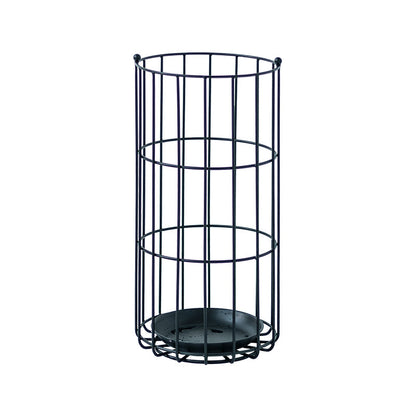 Porte-Parapluies en Métal Doré Ajouré avec Plateau Récolte-Gouttes pour Entrée Style Vintage Moderne