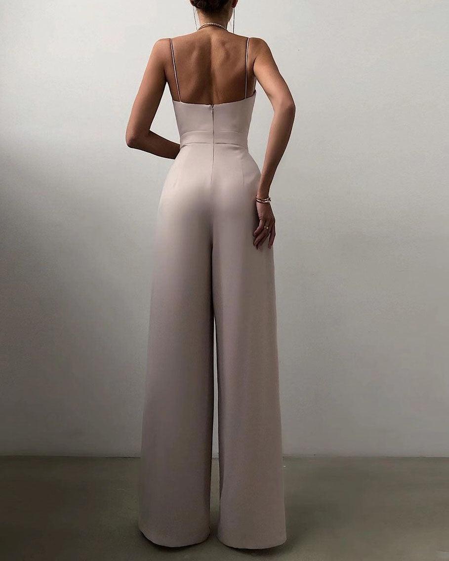 Combinaison Femme à Bretelles Spaghetti Taille Haute - Aurelles