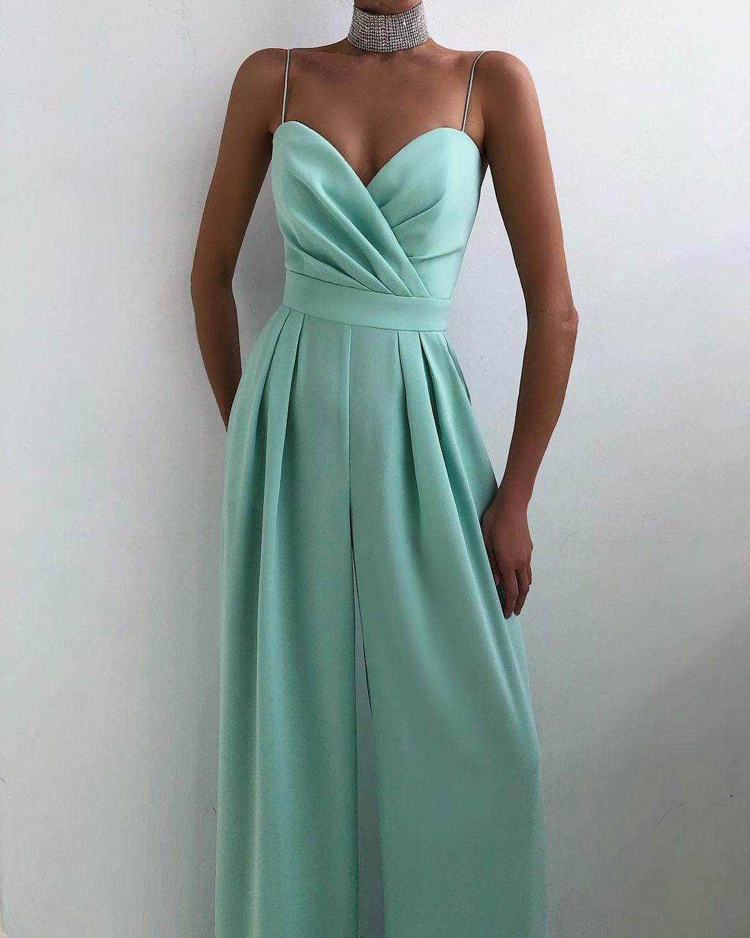 Combinaison Femme à Bretelles Spaghetti Taille Haute - Aurelles