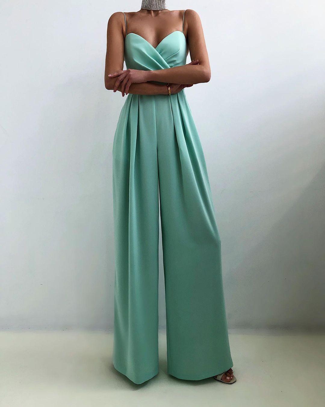 Combinaison Femme à Bretelles Spaghetti Taille Haute - Aurelles