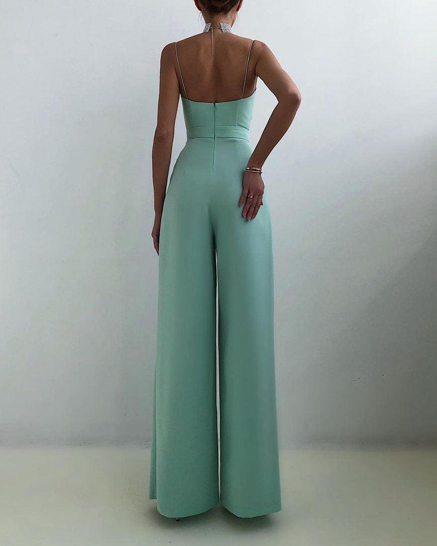 Combinaison Femme à Bretelles Spaghetti Taille Haute - Aurelles