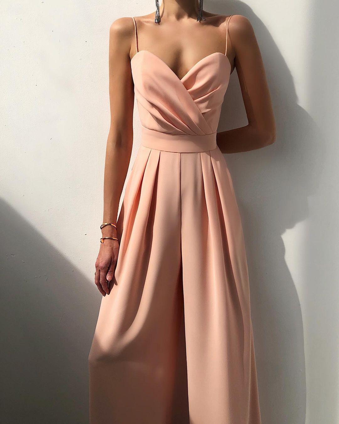 Combinaison Femme à Bretelles Spaghetti Taille Haute - Aurelles
