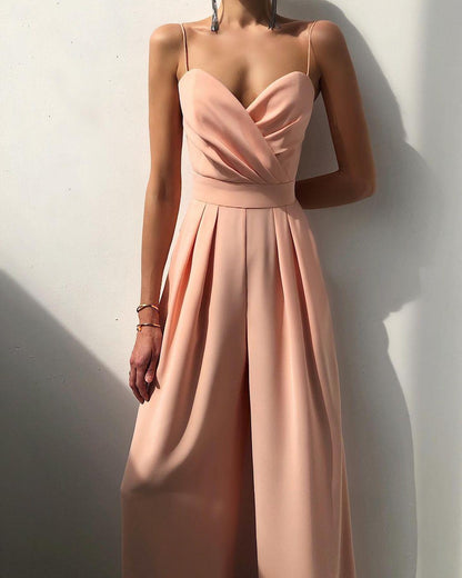 Combinaison Femme à Bretelles Spaghetti Taille Haute - Aurelles