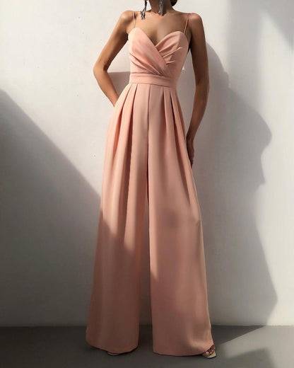 Combinaison Femme à Bretelles Spaghetti Taille Haute - Aurelles