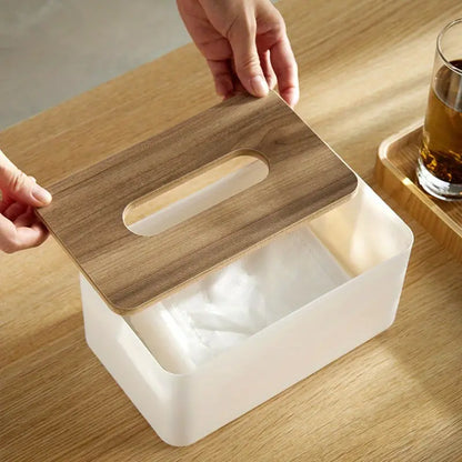 Terra – Boîte à Mouchoirs en Bambou Minimaliste et Élégante