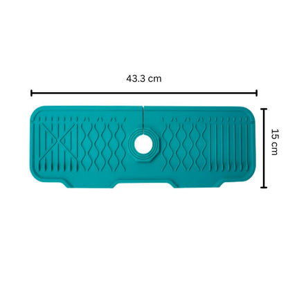 Velora – Tapis de Lavabo en Caoutchouc Incliné Pratique et Antidérapant
