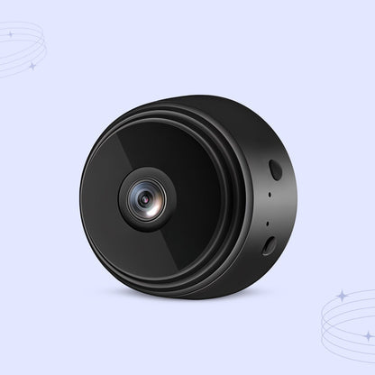 Mini Caméra de Surveillance Wi-Fi Intérieure Full HD 1080p avec Vision Nocturne Détection de Mouvement et Alertes en Temps Réel