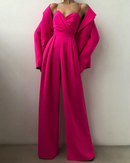 Combinaison Femme à Bretelles Spaghetti Taille Haute - Aurelles