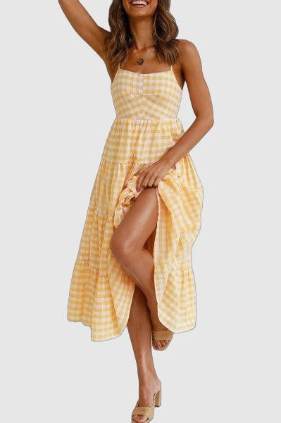 Robe A-Line à Bretelles en Coton Léger Élégante et Confortable - Aurelles