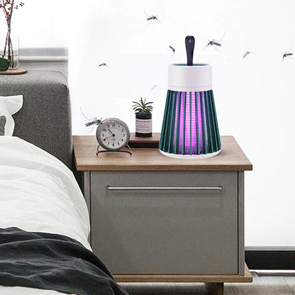 Lampe Anti-Moustique Électrique Portable à Lumière UV Rechargeable USB pour Intérieur et Extérieur