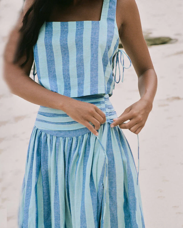 Women's Two-Piece Striped Set - Elegance and Comfort