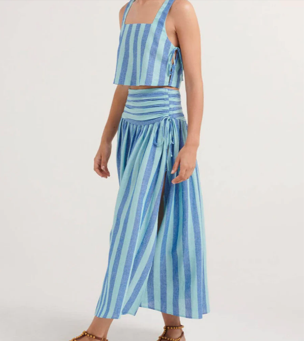 Women's Two-Piece Striped Set - Elegance and Comfort