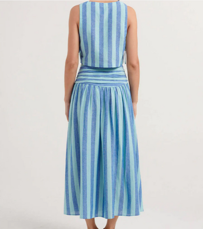 Women's Two-Piece Striped Set - Elegance and Comfort
