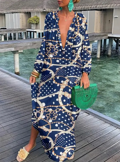 Robe d'été pour femmes - Robe imprimée élégante pour femmes
