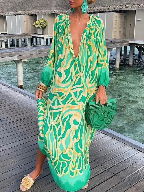 Robe d'été pour femmes - Robe imprimée élégante pour femmes