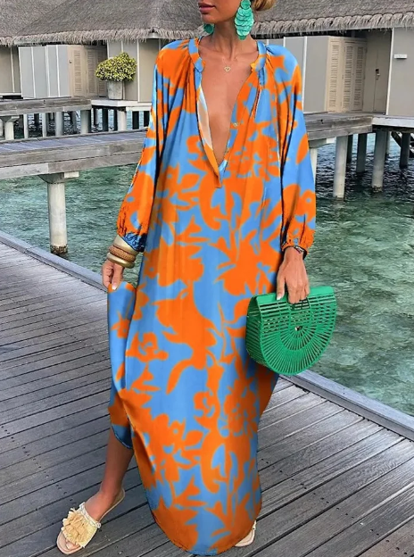 Robe d'été pour femmes - Robe imprimée élégante pour femmes