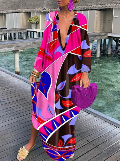 Robe d'été pour femmes - Robe imprimée élégante pour femmes