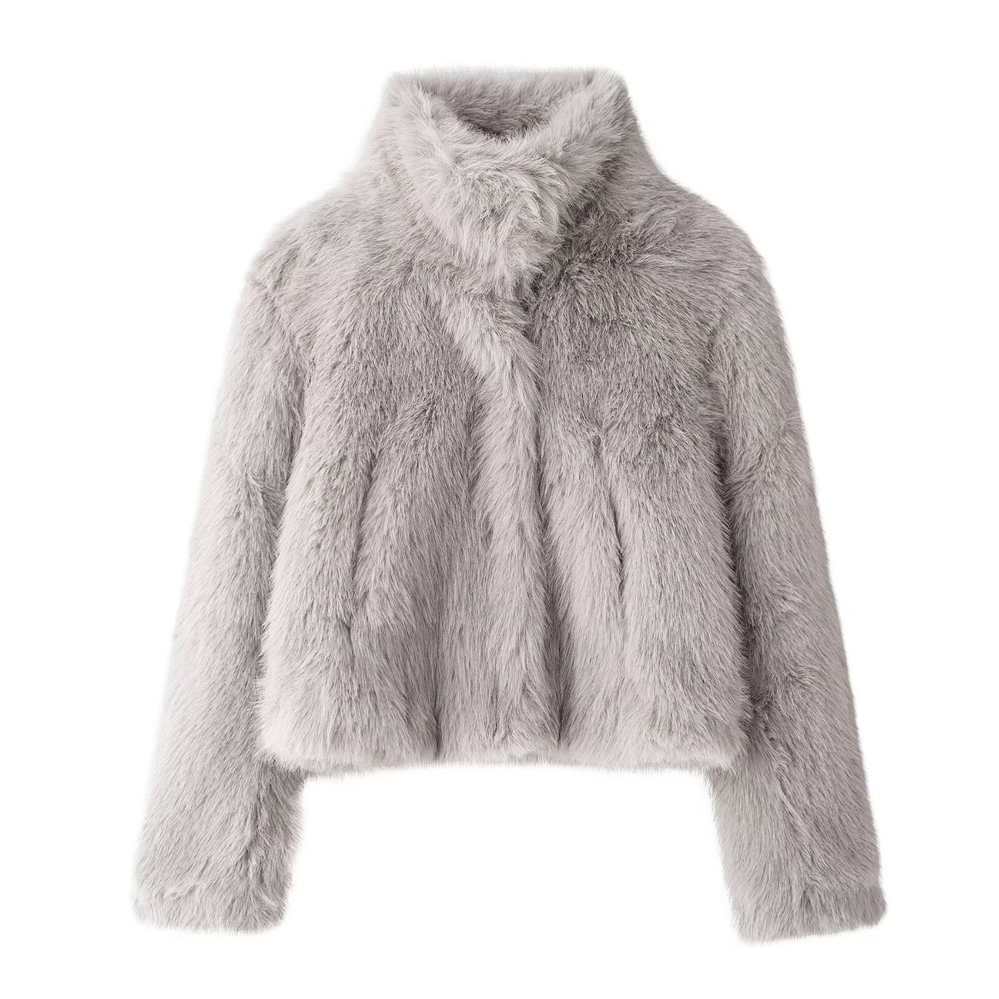 Manteau Femme Élégant en Simili Cuir & Fourrure - Aurelles