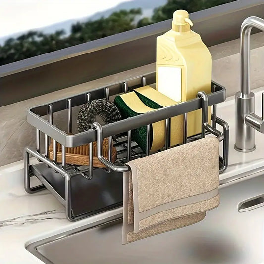 Terra – Égouttoir et Rangement Évier Moderne en Acier Inoxydable