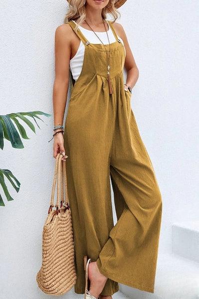 Combinaison Décontractée Femme – Sans Manches, Pantalon Large, Légère - Aurelles