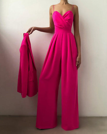 Combinaison Femme à Bretelles Spaghetti Taille Haute - Aurelles