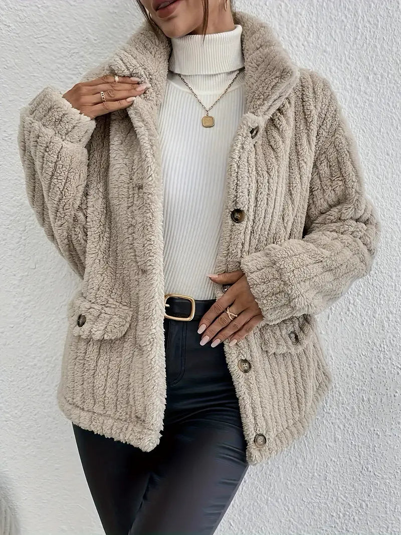 Cardigan en tricot doux et douillet avec une coupe décontractée pour femmes - Aurelles