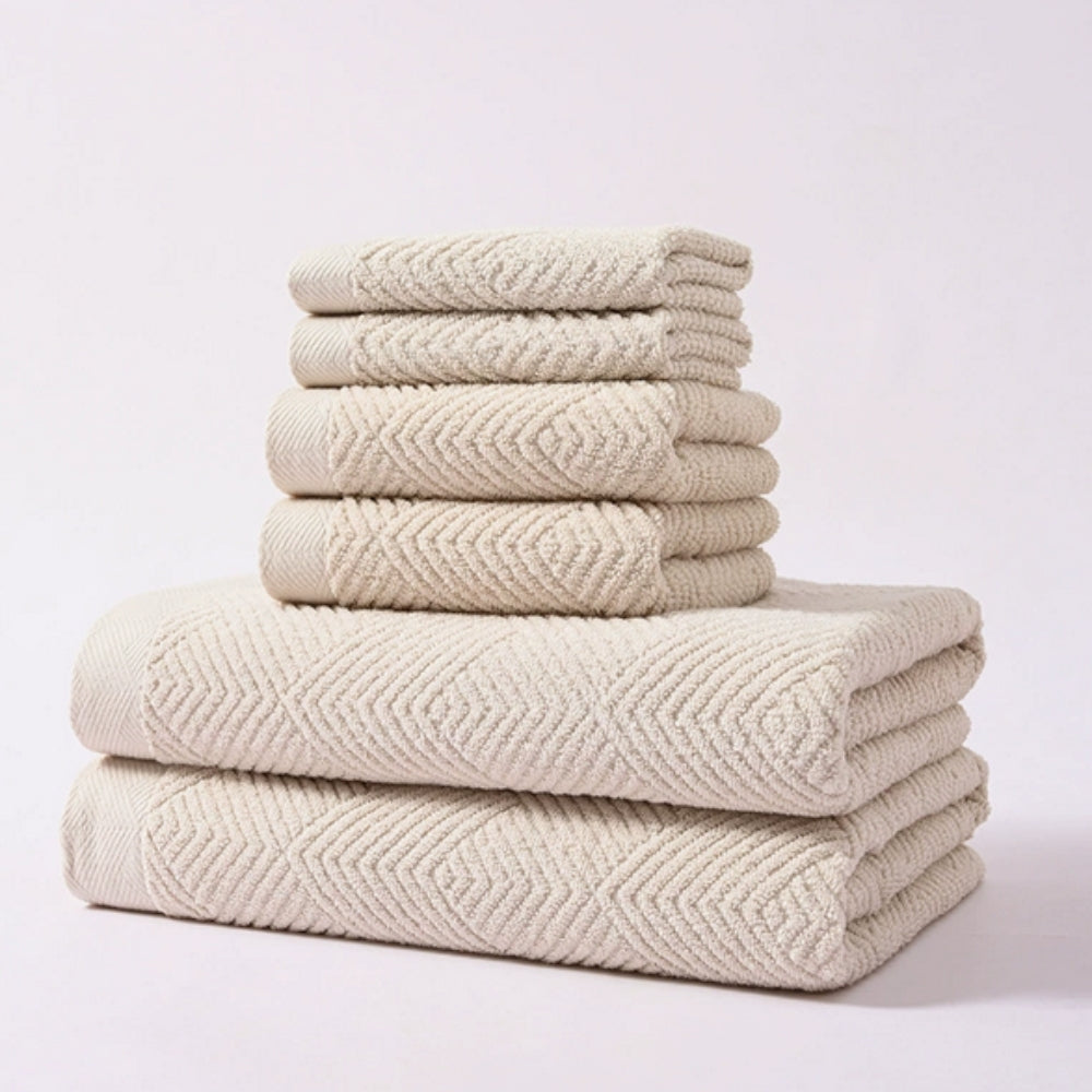 Lunara – Serviettes en Coton Ultra-Douces et Absorbantes, Lot de 6