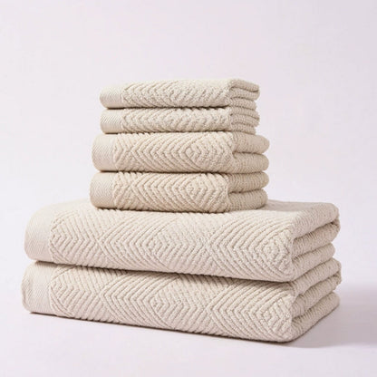 Lunara – Serviettes en Coton Ultra-Douces et Absorbantes, Lot de 6