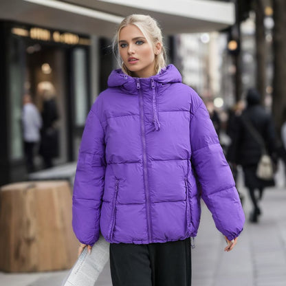 Doudoune Courte Épaisse avec Capuche – Style Chic et Confortable - Aurelles