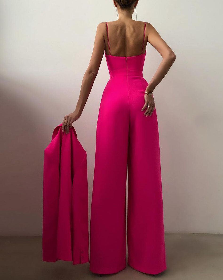 Combinaison Femme à Bretelles Spaghetti Taille Haute - Aurelles