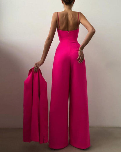 Combinaison Femme à Bretelles Spaghetti Taille Haute - Aurelles