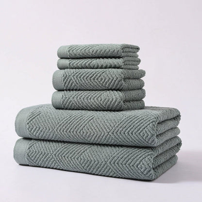 Lunara – Serviettes en Coton Ultra-Douces et Absorbantes, Lot de 6