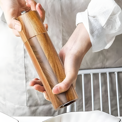 Terra – Set de Moulins à Épices en Bois Minimalistes et Élégants