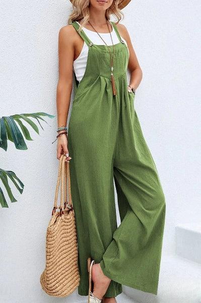 Combinaison Décontractée Femme – Sans Manches, Pantalon Large, Légère - Aurelles