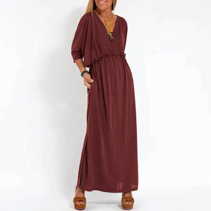 Robe d'été pour femmes – Col rond sans manches décontractée