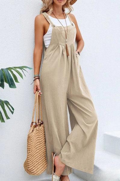 Combinaison Décontractée Femme – Sans Manches, Pantalon Large, Légère - Aurelles