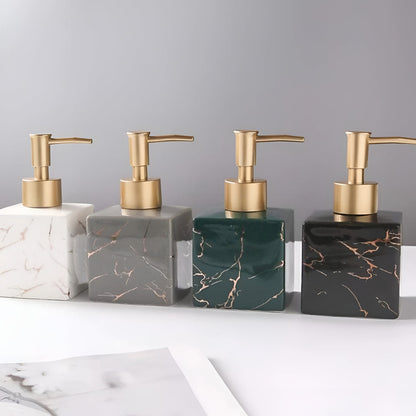 Lunara – Distributeur de Savon en Marbre Élégant et Pratique