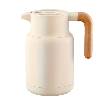 Terra – Carafe Thermique Élégante à Poignée en Bois