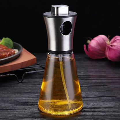 Orion – Flacon Vaporisateur d’Huile en Verre et Acier Inoxydable Précis et Élégant